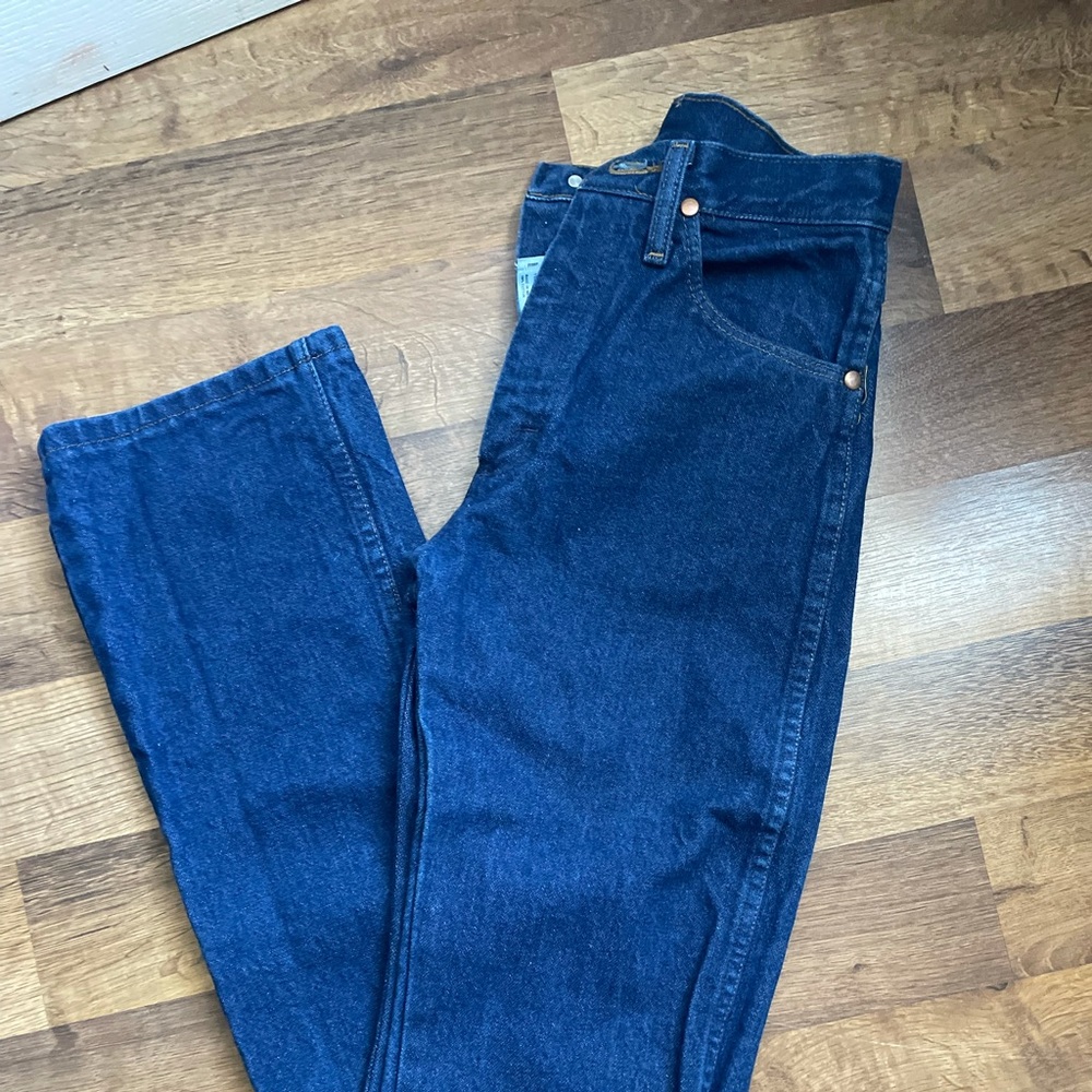 High wait wrangler boot cut